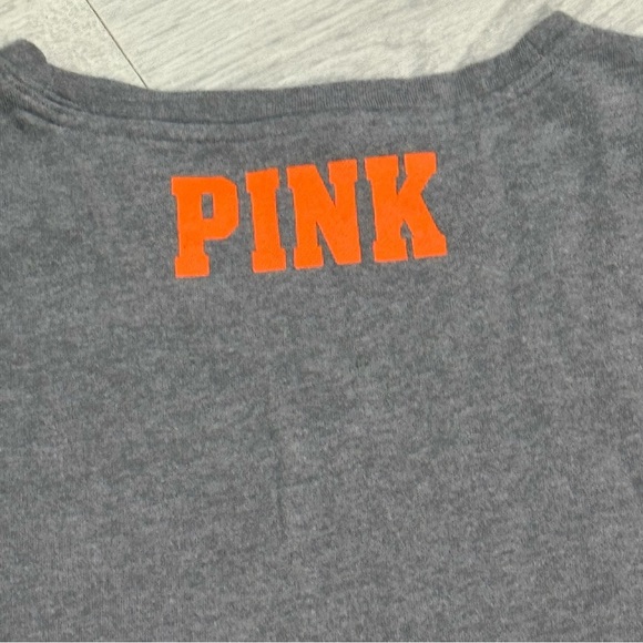 PINK Victoria Secret OSU Sweatshirt with Black and Orange Sleeves and sparkly o - Picture 8 of 8